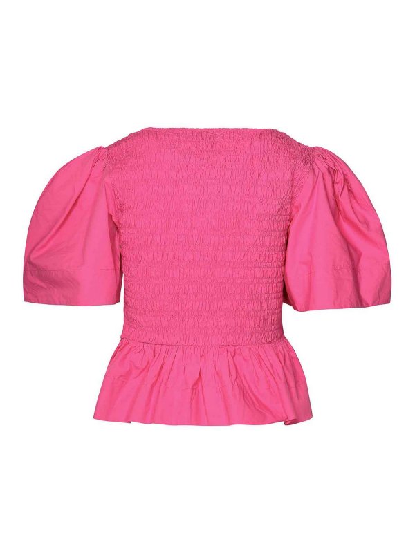GANNI: ブラウス online - ブラウス - フクシア
