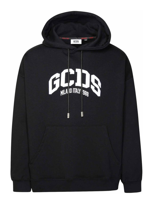 GCDS: Sudaderas y suéteres - Sudadera - Negro