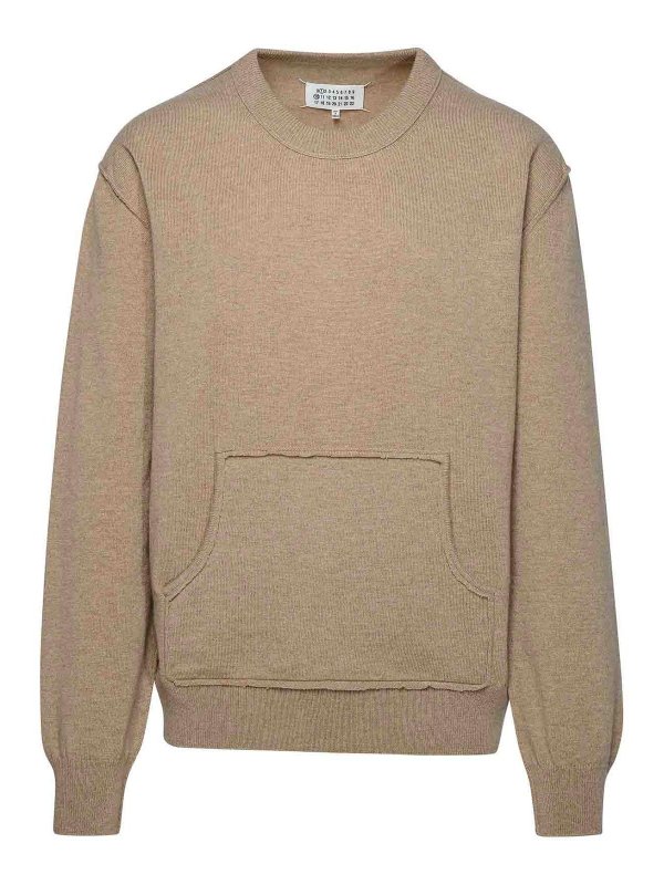 Maison Margiela: Sweatshirts & Pulls - Sweat-Shirts - Beige