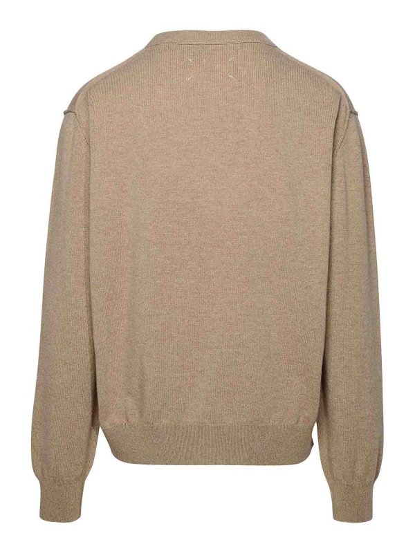 Maison Margiela: Sweatshirts & Pulls online - Sweat-Shirts - Beige