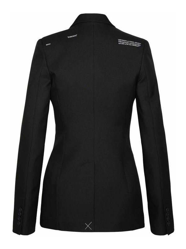 OFF-WHITE: Blazer online - Blazer - Negro
