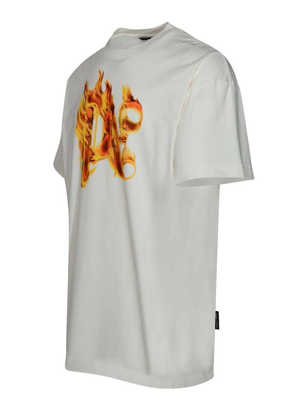 The Best Shops Palm Angels: T-shirts - T-Shirt - Weiß