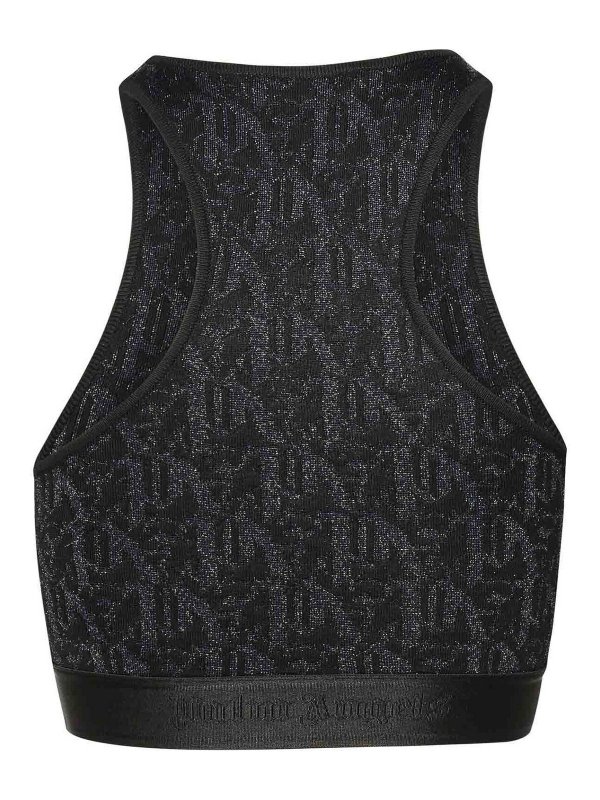 Palm Angels: Tops & Tank tops online - Monogrammed top