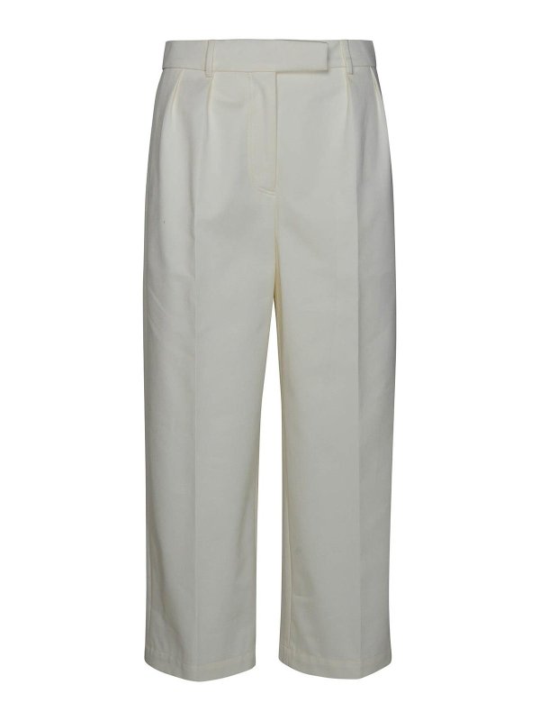 THOM BROWNE: casual trousers - White Pants