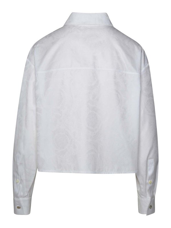 VERSACE: shirts online - Cropped shirt