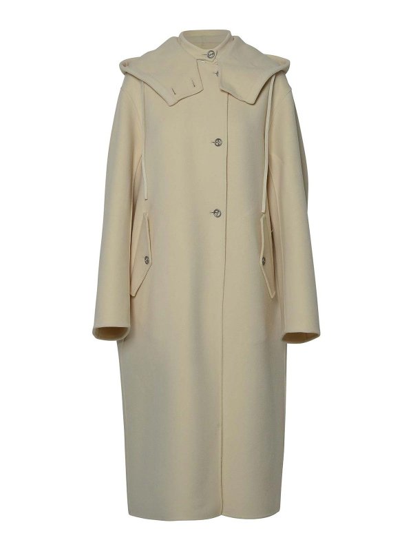 JIL SANDER: cappotti al ginocchio - Cappotto bianco
