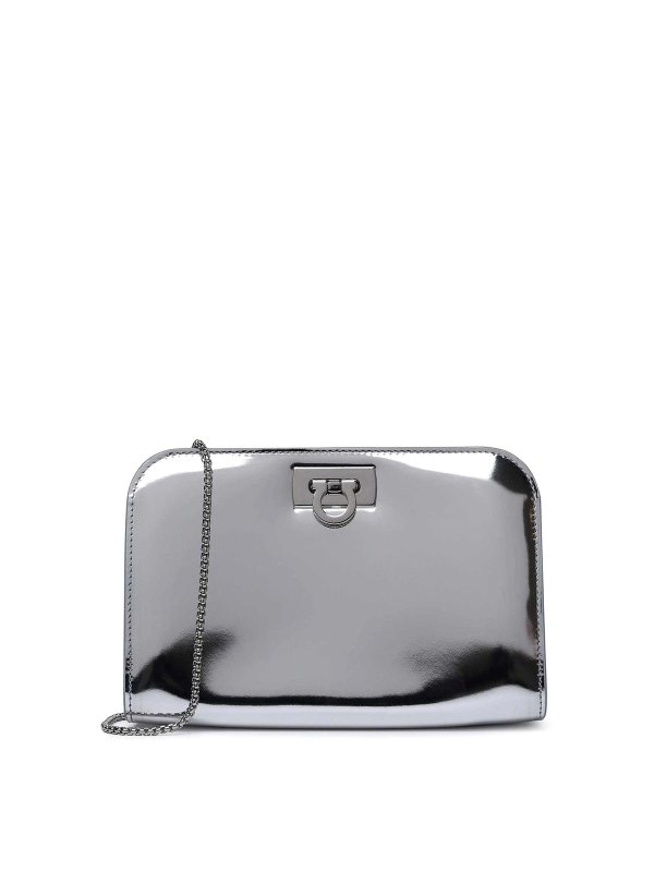 SALVATORE FERRAGAMO: Sacs bandoulière - Sac Bandoulière - Argent
