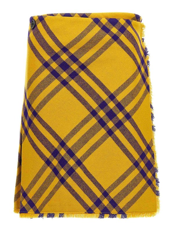 BURBERRY: Knee length skirts & Midi - kilt skirt