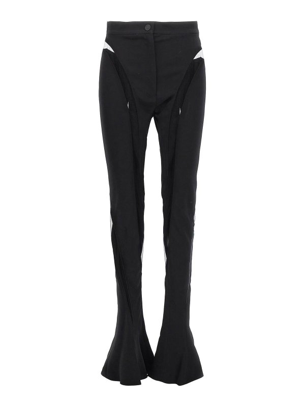 MUGLER: Pantalones casual - Pantalón Casual - Negro