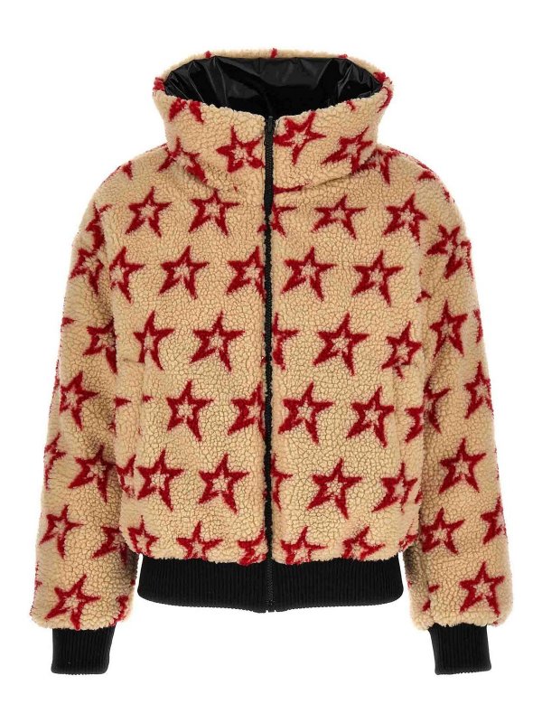 PERFECT MOMENT: casual jackets online - Reversible Faux Shearling Down Jacket