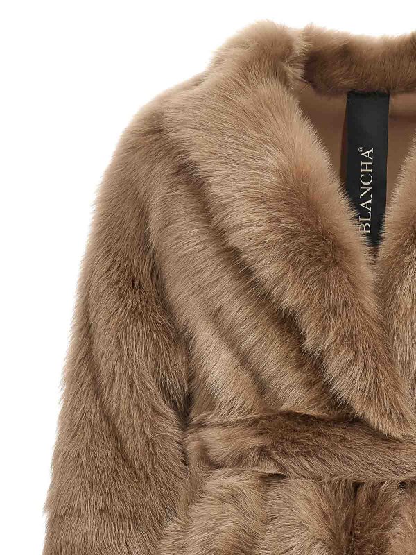 The Best Shops Blancha: 毛皮＆シアリングコート - 毛皮/ムートンコート - ブラウン