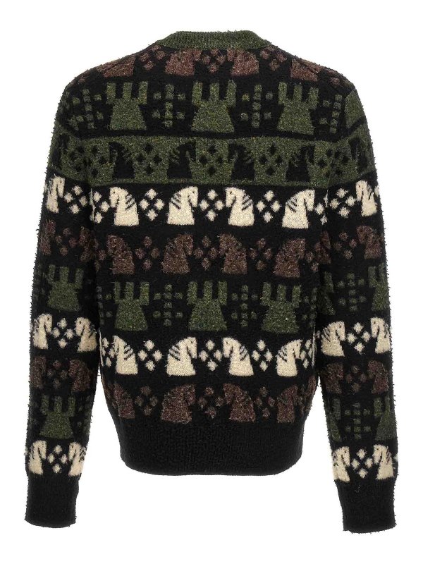 BURBERRY: crew necks online - Chess sweater