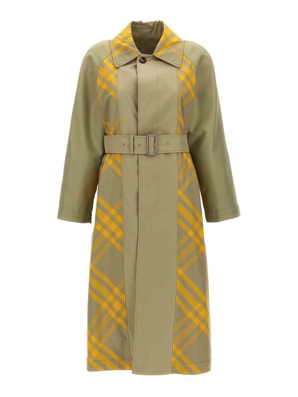 BURBERRY: trench coats - Check insert trench coat
