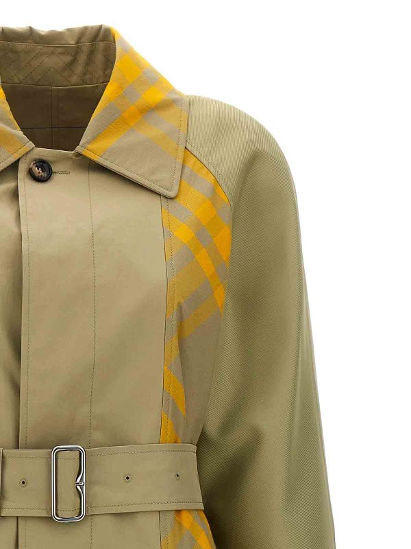 Check insert trench coat shop online: BURBERRY