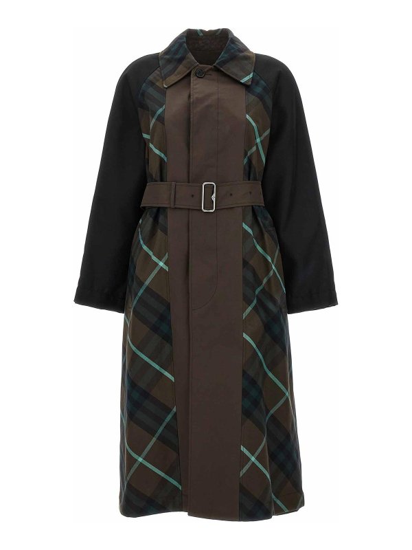 BURBERRY: short coats - reversible coat