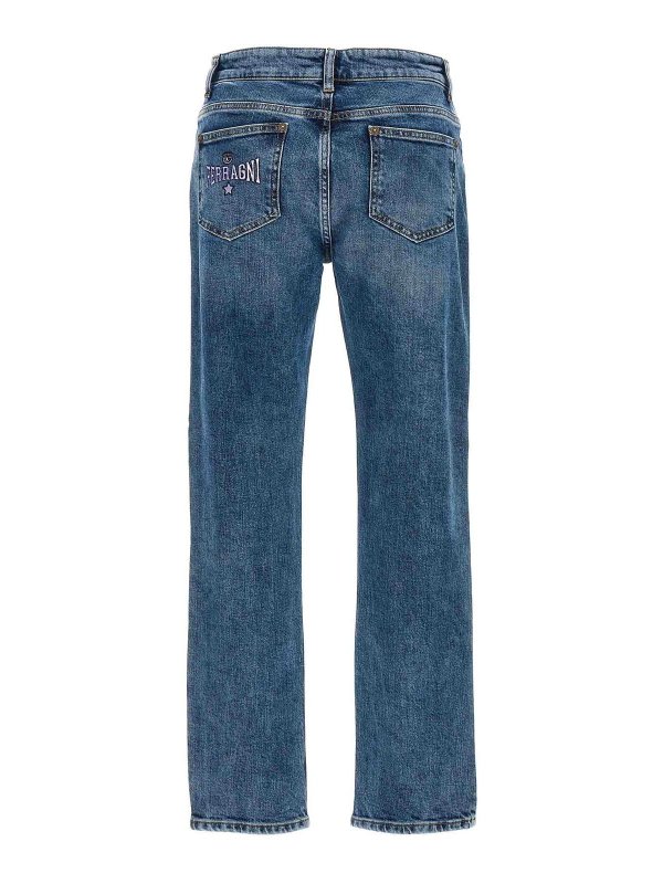 CHIARA FERRAGNI: ブーツカットジーンズ online - ブーツカットジーンズ - ブルー