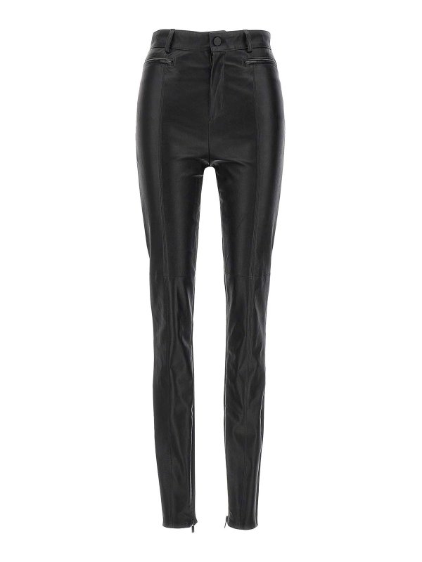 DAVID KOMA: leggings - napa leather leggings