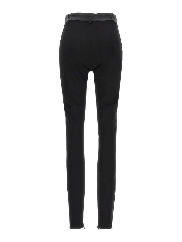DAVID KOMA: leggings online - napa leather leggings