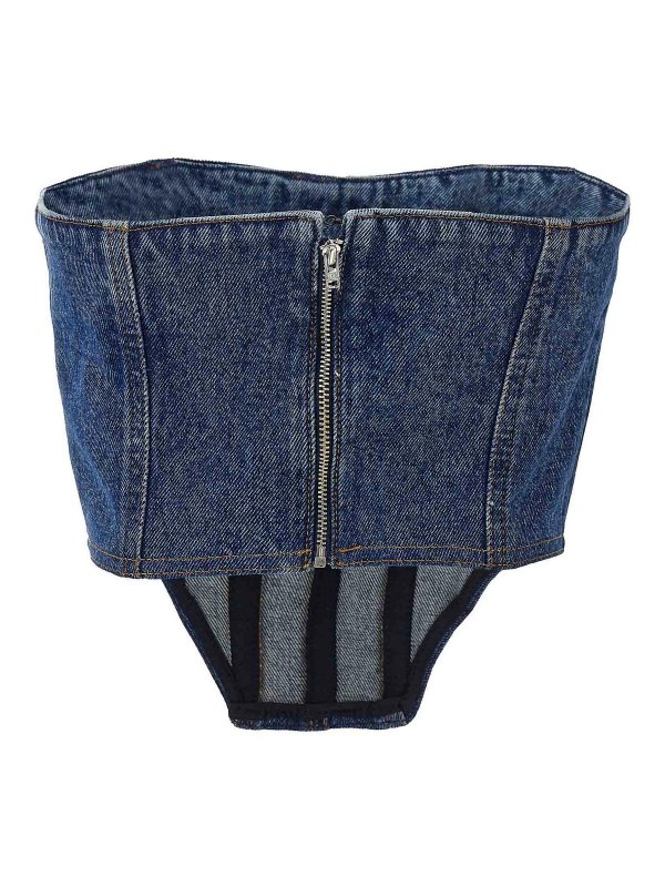 DAVID KOMA: Tops & Tank tops online - Denim bustier top