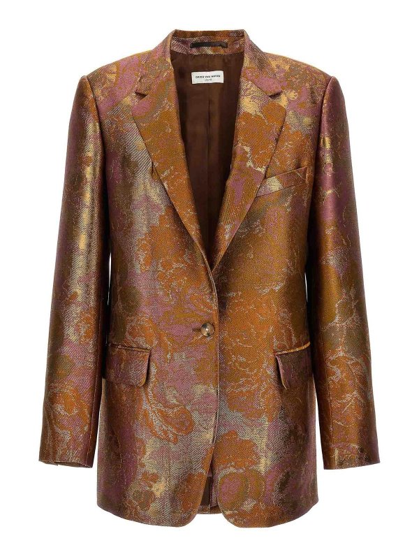 DRIES VAN NOTEN: Blazer - Blazer - Bunt