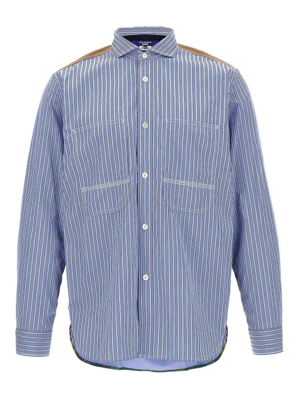 JUNYA WATANABE: camicie - Camicia con inserto in flanella