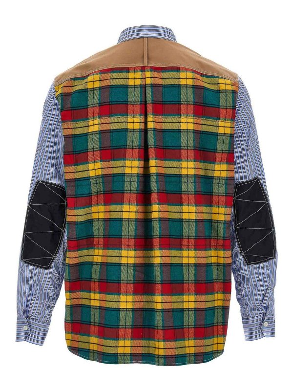 JUNYA WATANABE: camicie online - Camicia con inserto in flanella