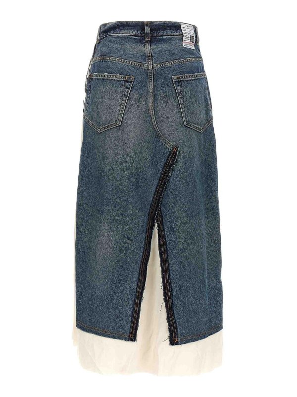 MAISON MIHARA YASUHIRO: Knee length skirts & Midi online - Contrast insert skirt