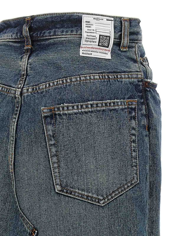 Contrast insert skirt shop online: MAISON MIHARA YASUHIRO