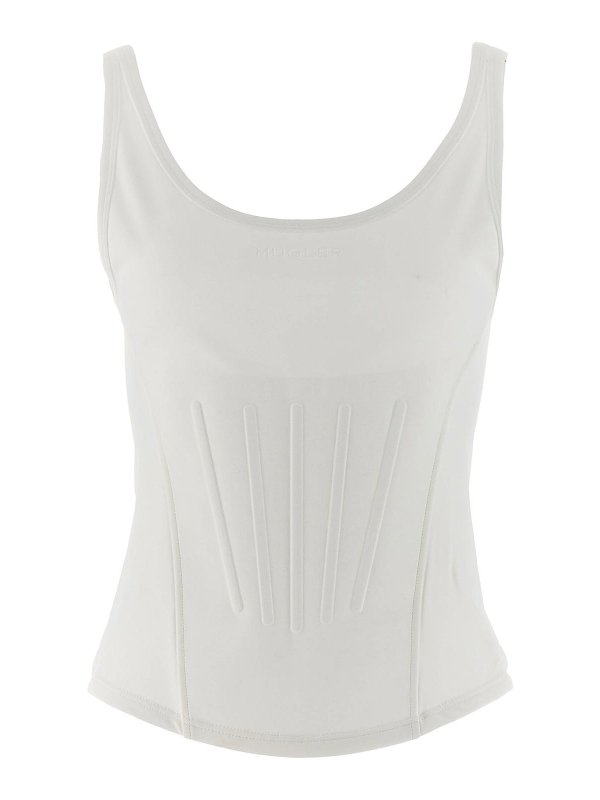 MUGLER: Tops & Débardeurs - Top - Blanc