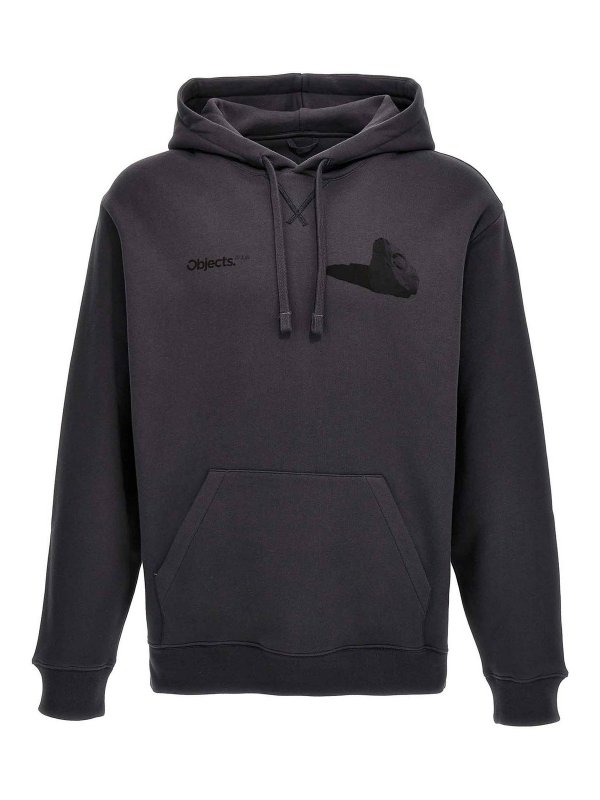 スウェット・トレーナー OBJECTS IV LIFE 'Boulder Print' hoodie Gray OBJ00311202 Objects IV Life boulder print hoodie - Grey | OBJ00311202ANGRY