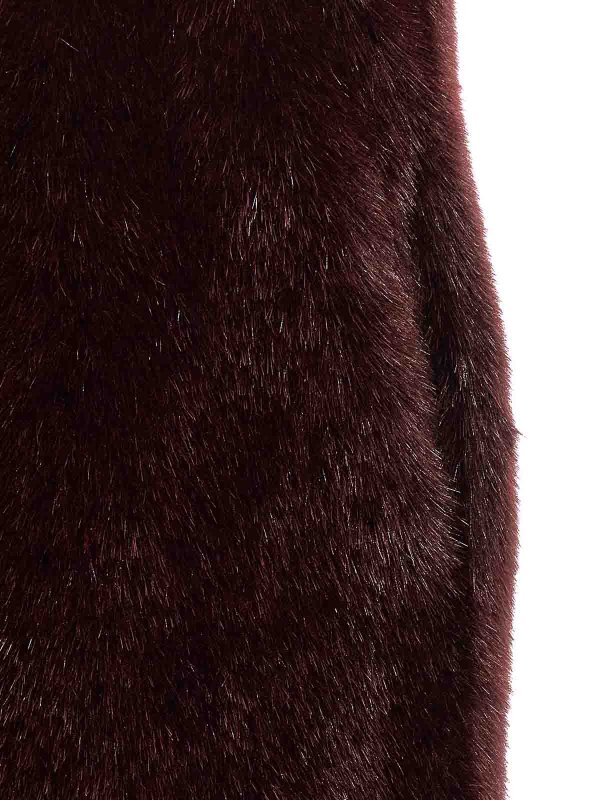 Extra long faux fur vest shop online: Philosophy di Lorenzo Serafini
