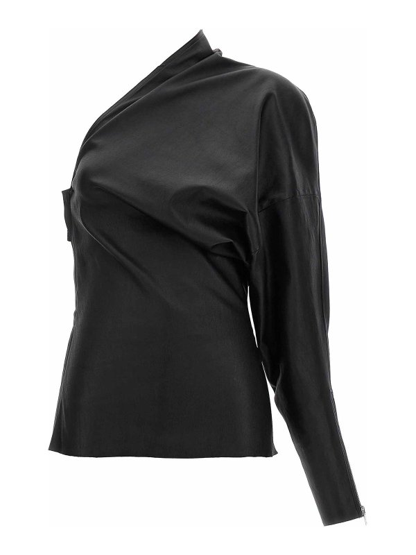 RICK OWENS: トップス＆タンクトップ - トップ/タンクトップ - 黒