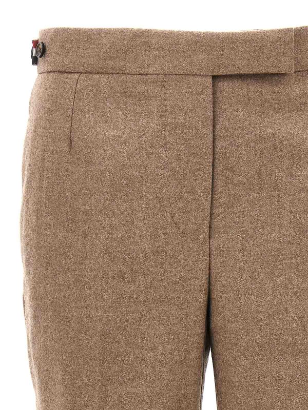 The Best Shops THOM BROWNE: casual trousers - Wool pants