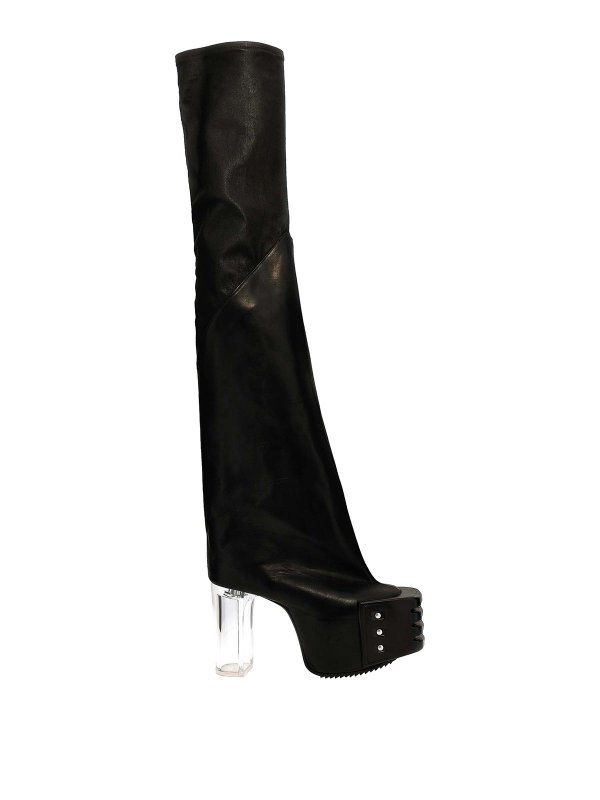 RICK OWENS: boots - flared platforms boots