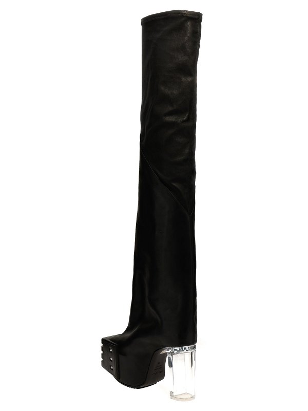 RICK OWENS: boots online - flared platforms boots
