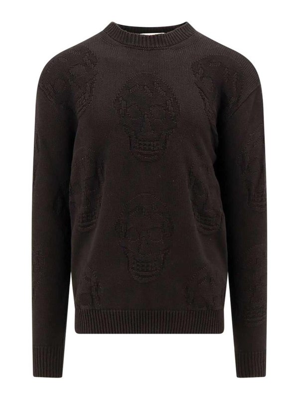 ALEXANDER MCQUEEN: クルーネック - クルーネック - 黒