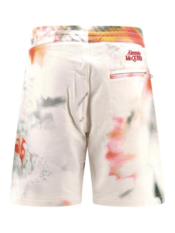 ALEXANDER MCQUEEN: Trousers Shorts online - Floral Organic Shorts