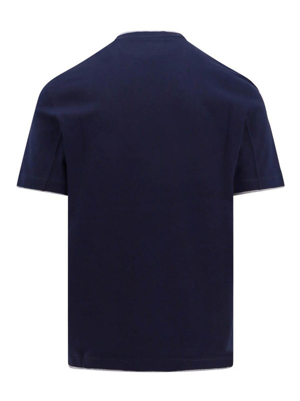 BRUNELLO CUCINELLI: Camisetas online - Camiseta - Azul