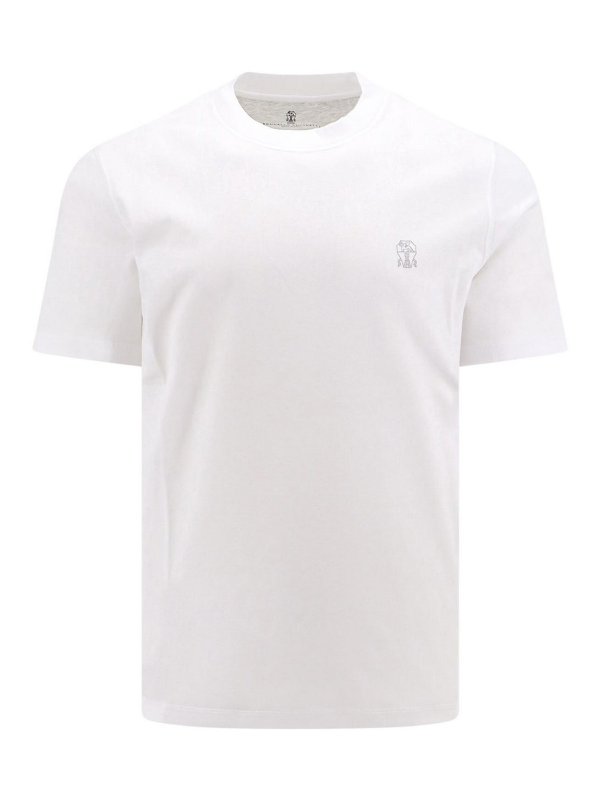 BRUNELLO CUCINELLI: Camisetas - Camiseta - Blanco