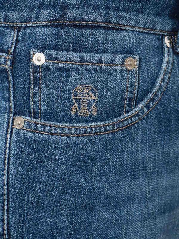 The Best Shops BRUNELLO CUCINELLI: Bootcut - Bootcut Jeans - Blau