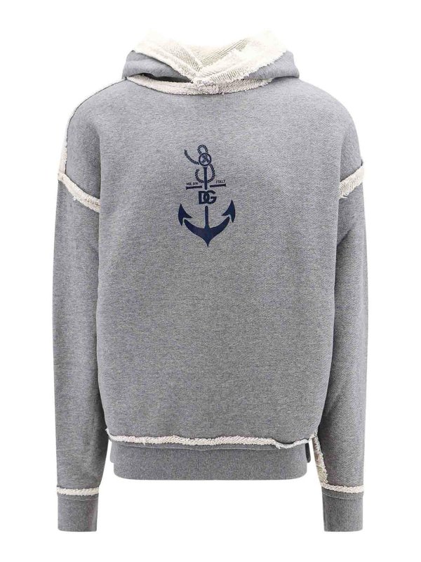 DOLCE & GABBANA: Sweatshirts & Sweaters - Cotton and cashmere sweatshirt