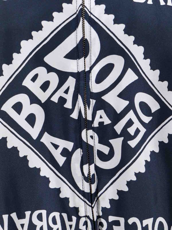 The Best Shops DOLCE & GABBANA: bombers - Silk bomber with marina print