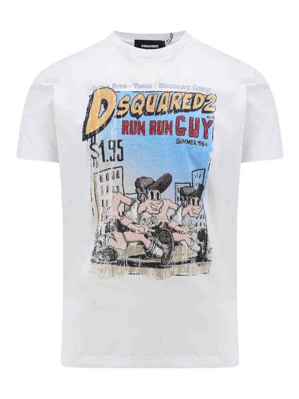 DSQUARED2: T-shirts - T-Shirt - Weiß