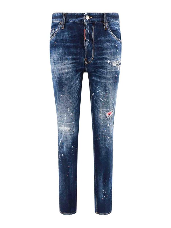 DSQUARED2: Bootcut - Bootcut Jeans - Blau