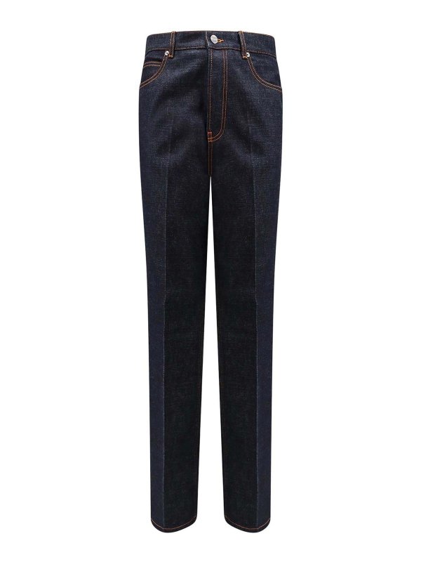 SALVATORE FERRAGAMO: ブーツカットジーンズ - ブーツカットジーンズ - ブルー