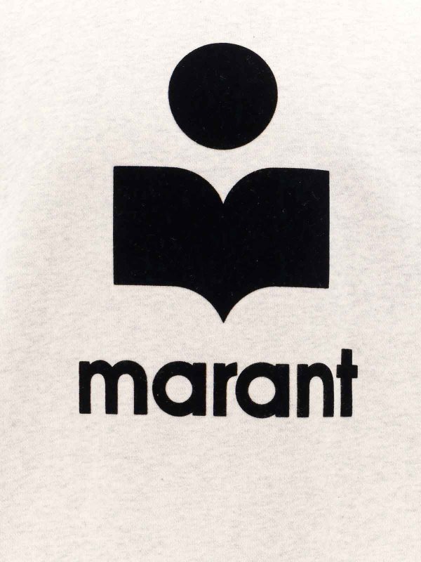 The Best Shops ISABEL MARANT: Sweatshirts & Sweaters - Organic cotton sweatshirt with flocked logo
