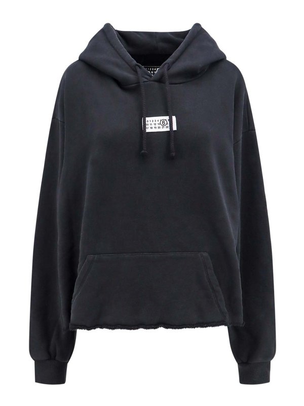 MM6 MAISON MARGIELA: スウェット＆セーター - スウェットシャツ/セーター - 黒