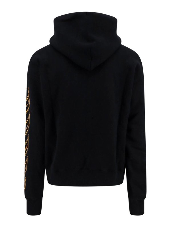 OFF-WHITE: Sweatshirts & Sweaters online - Skate cotton sweatshirt with logo 23 print