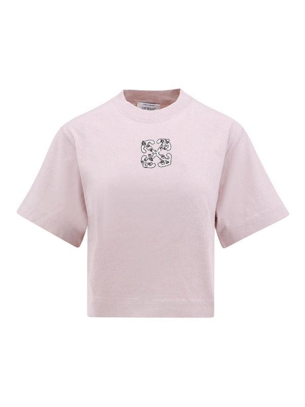 OFF-WHITE: T-shirts - T-Shirt - Nude