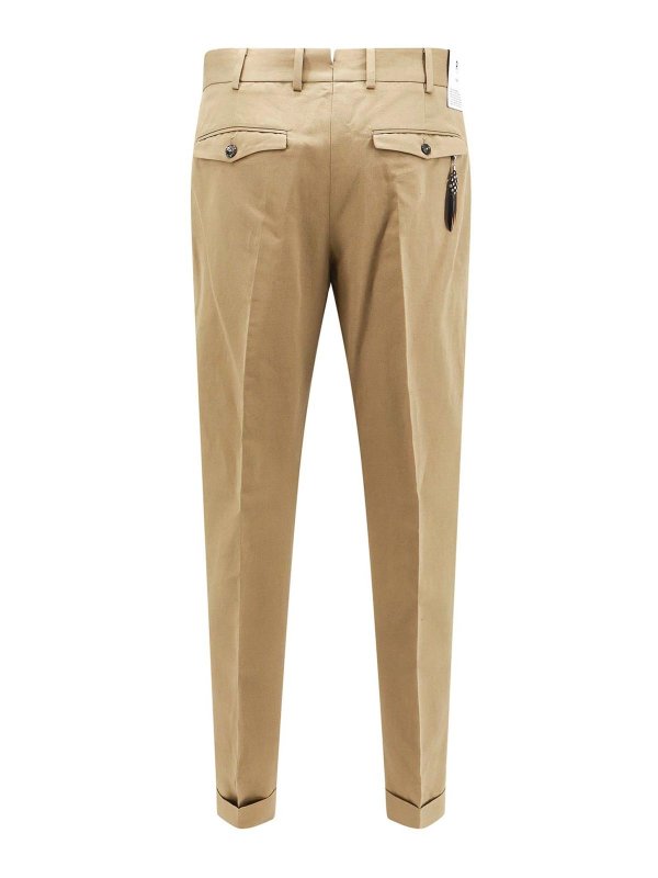 PT TORINO: casual trousers online - Cotton and linen trouser